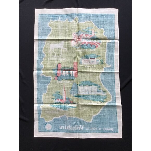 Wiltshire Tea Towel Federation of Womens Institutes Irish Linen - Picture 6 of 7